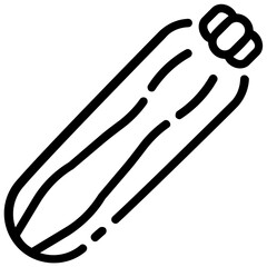 zucchini outline vector icon