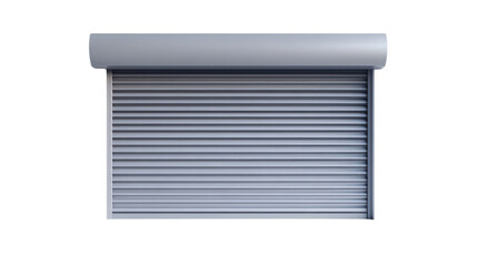 Metal roll-up shutter for windows and garages.