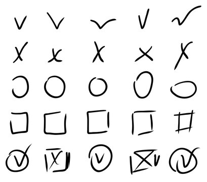 Set with check bpx and mark in simple line style