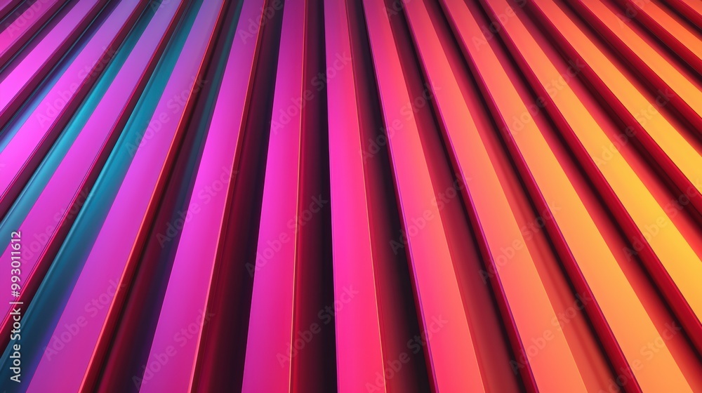 Poster colorful striped pattern with vibrant hues, creating a dynamic visual effect.