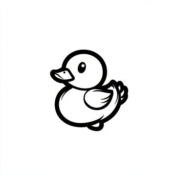 recommend clip art: Cute Duckling Outline.