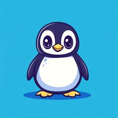 Obraz premium Cute Cartoon Penguin.