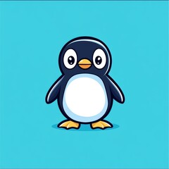 Obraz premium Cute Penguin Cartoon.