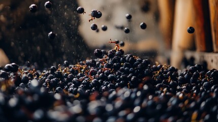 Catawba Grapes in Motion