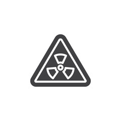 Radiation symbol vector icon