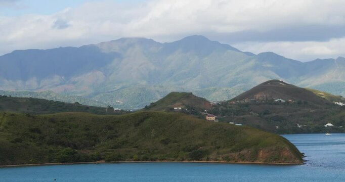 Noumea, New Caledonia.View of the mountain range.