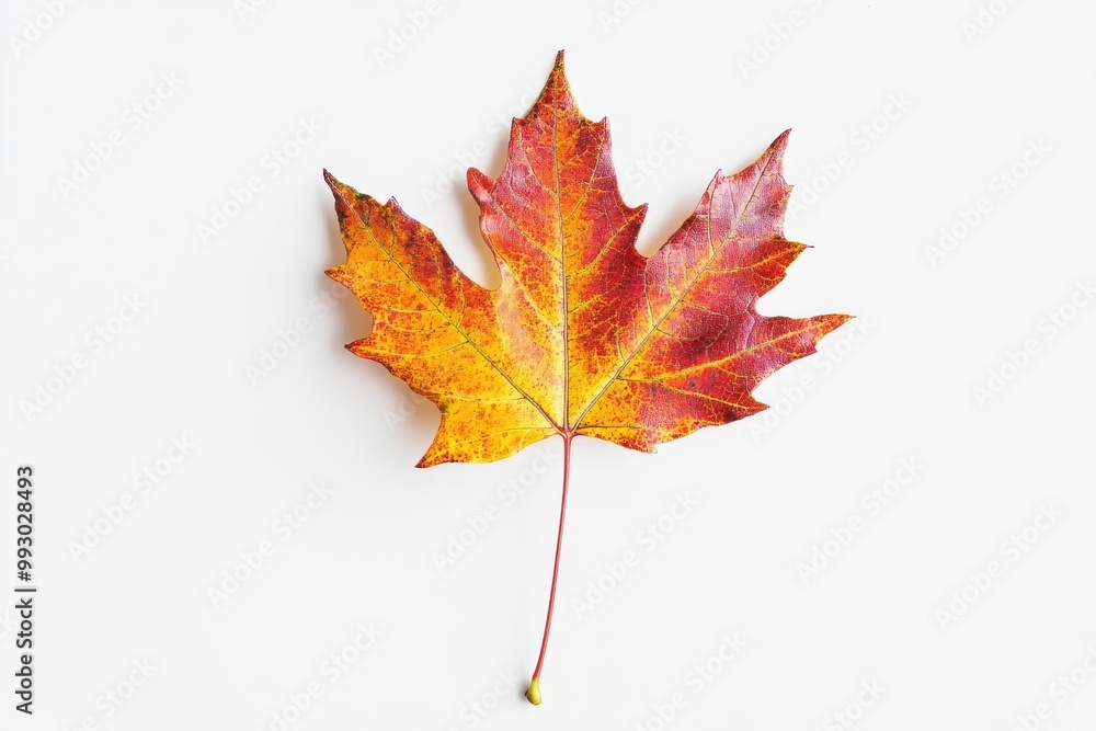 Poster Maple leaf pattern with transparent background