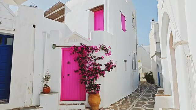 This is the most famous street in Marpissa in Paros