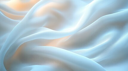 Abstract Draped Light Blue Fabric Texture