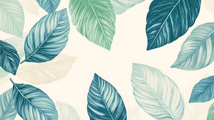 Vibrant Green Foliage Closeup with Textured Leaves in Natural Light and Detailed Vein-generative ai