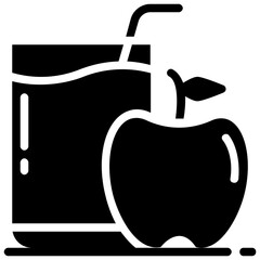 cider glyph vector icon