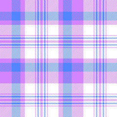 plaid tartan seamless repeat pattern. This is a purple blue white pastel checkered plaid vector illustration. Design for decorative,wallpaper,shirts,clothing,tablecloths,textile,fabric,texture