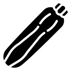 zucchini glyph vector icon