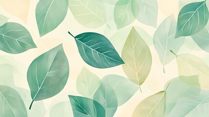 Fototapeta premium Vibrant Green Foliage Closeup with Textured Leaves in Natural Light and Detailed Vein-generative ai