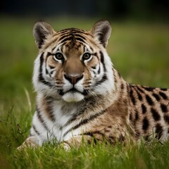 Obraz premium white bengal tiger