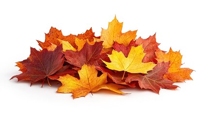 Fototapeta premium Illustrations of the beautiful maple leaves falling from the trees,generated with AI.