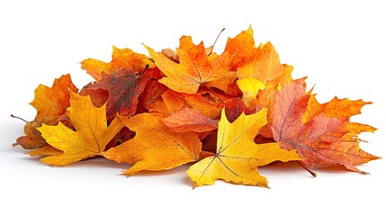 Fototapeta premium Illustrations of the beautiful maple leaves falling from the trees,generated with AI.