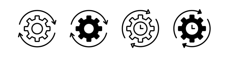 Operational Flow Vector Icons collection.