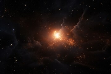 Obraz premium nebula with space