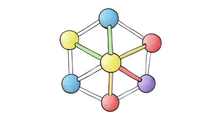 A Detailed Visualization of a Glucose Molecule with Ring Structure Highlighting Carbon, Hydrogen, and Oxygen Atoms