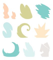 Obraz premium Abstract minimalist hand painted illustrations for wall decoration. Postcard or brochure graphic design. Cover template, background patterns