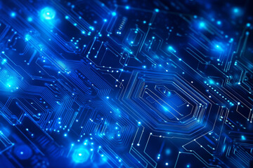 Fototapeta premium technology background.hexagon circuit boards