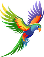 Obraz premium Enchanting Rainbow Lorikeet Illustrations for Creative Projects. 