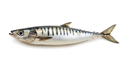Naklejka premium Fresh mackerel isolated on a white background 