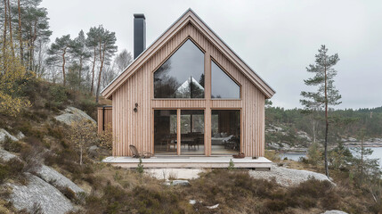 Modern Wooden Cabin in a Secluded Location