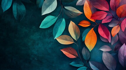 Vibrant Green Foliage Closeup with Textured Leaves in Natural Light and Detailed Vein-generative ai