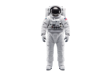 astronaut suit isolated on transparent background