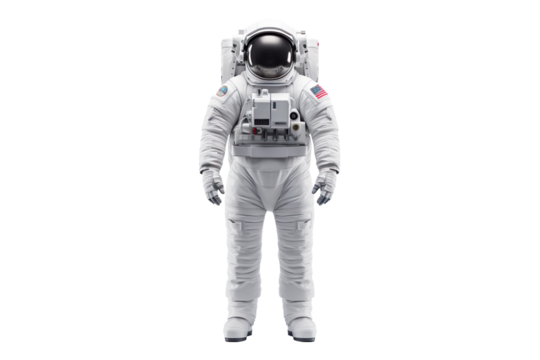 astronaut suit isolated on transparent background