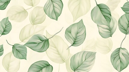 Vibrant Green Foliage Closeup with Textured Leaves in Natural Light and Detailed Vein-generative ai