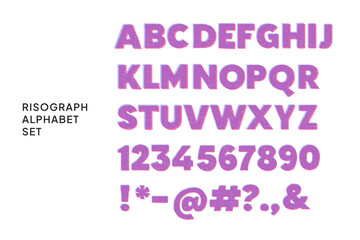 Risograph Alphabet Set