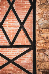 Construction detail of the "castle" the headquarters of the Ingurtosu mine