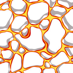 3D Style lava flow pattern illustration, vector source design