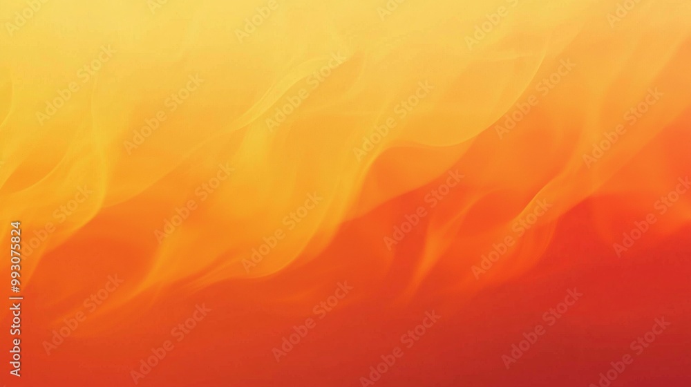 Poster abstract orange and yellow gradient background with a smooth, flowing, silky texture, perfect for cr