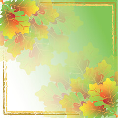 Autumn background with leaves.