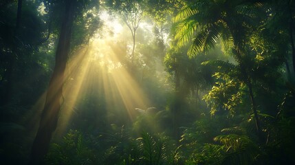 Vibrant Green Foliage Closeup with Textured Leaves in Natural Light and Detailed Vein-generative ai