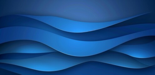 Fototapeta premium Abstract Blue Wave Background