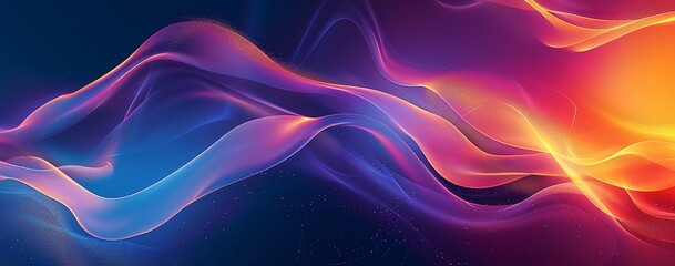 Abstract Flowing Lights and Colors