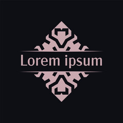 Orange Diamond Pattern with Pointed Edges Ideal for upscale branding