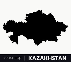 High Detailed Vector Map - Kazakhstan