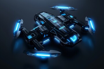 Naklejka premium Futuristic Drone Design