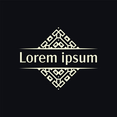 Lime Green Floral Emblem with Symmetrical Corners Ideal for artisanal gifts