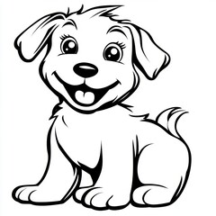 Cute Puppy Cartoon.