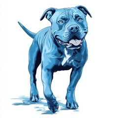 Blue Pit Bull Dog.