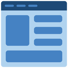 Web Layout Icon Design Vector