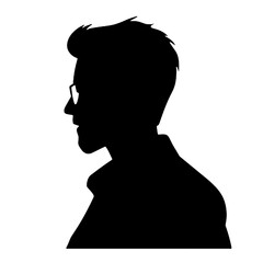 Male Teacher Silhouette Vector Illustration Transparent Background