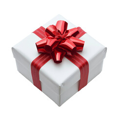 Fototapeta premium Present box isolated on transparent background. Generated AI